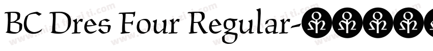 BC Dres Four Regular字体转换
